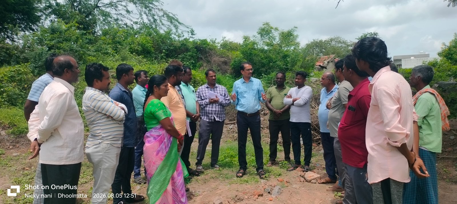 దూల్మిట్టలో తహశీల్దార్ కార్యాలయ స్థలాన్ని పరిశీలించిన ఆర్డీవో రామ్మూర్తి 