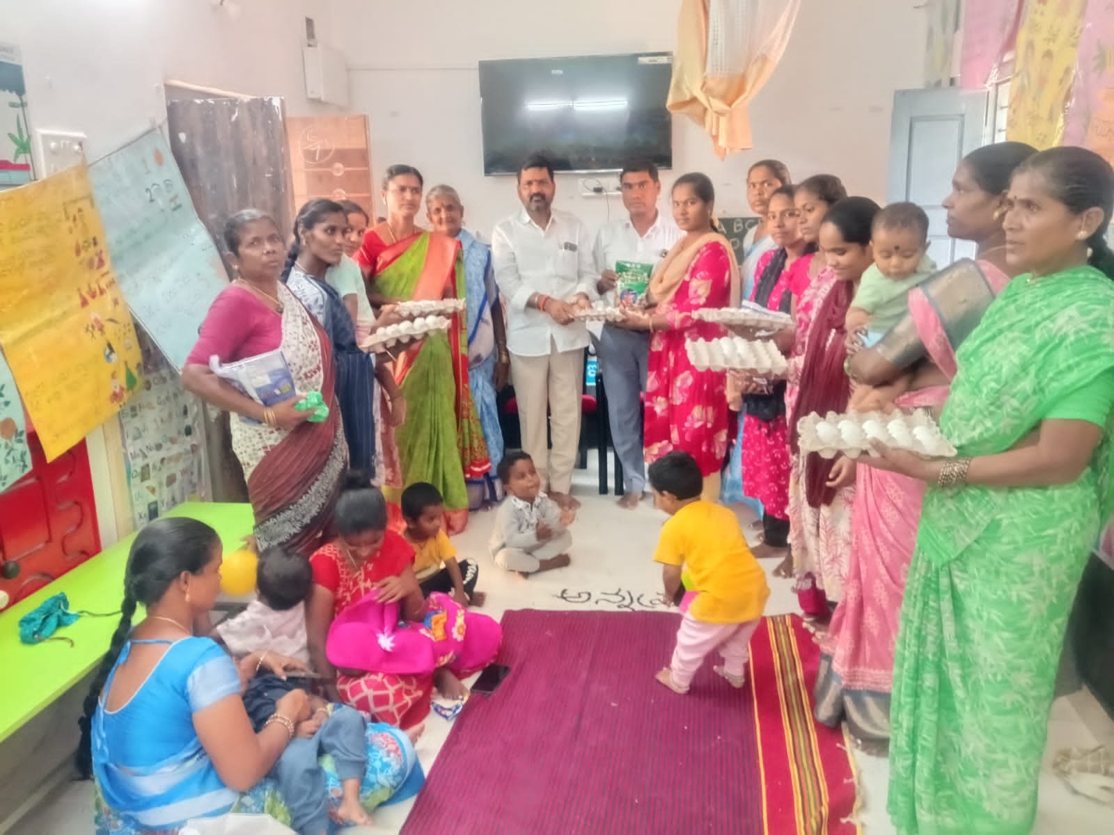 ఆరు నెలలు నిండిన చిన్నారులకు బాలామృతం అందించాలి. సర్పంచ్ సత్యనారాయణ 